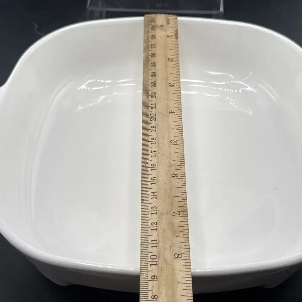 Vintage Micromata Microwave Cookware Casserole Dish w Clear Glass Lid